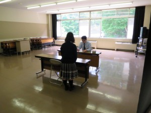 本番の面接試験さながらの雰囲気で面接体験ができます。